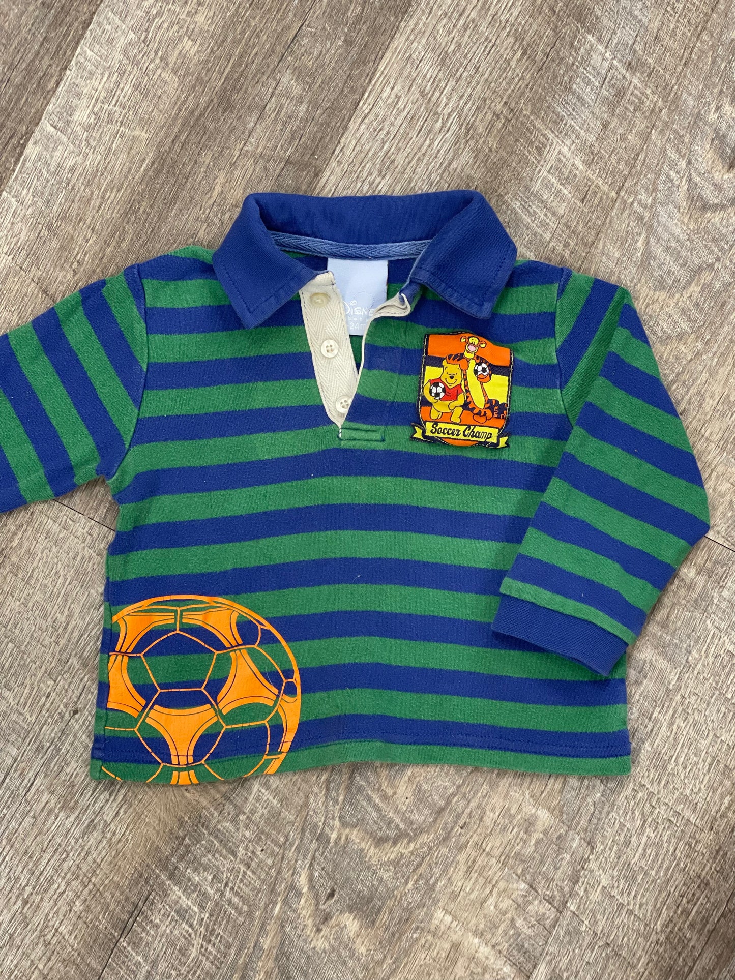 Chandail manches longues « Soccer Champ » Winnie the Pooh - 18-24m