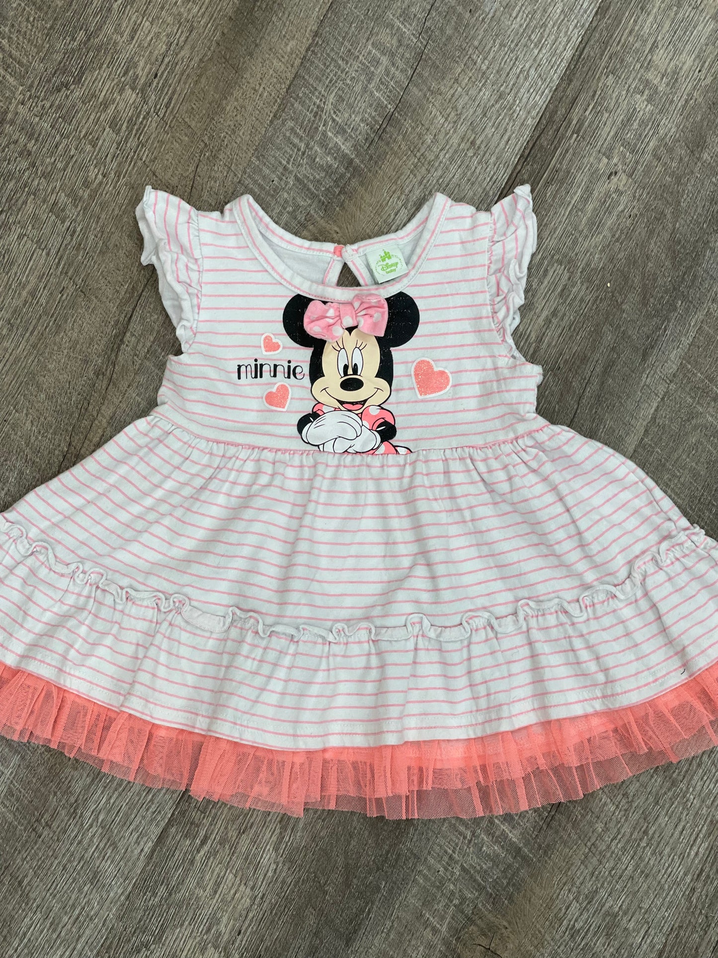 Robe rayée Minnie - 18-24m