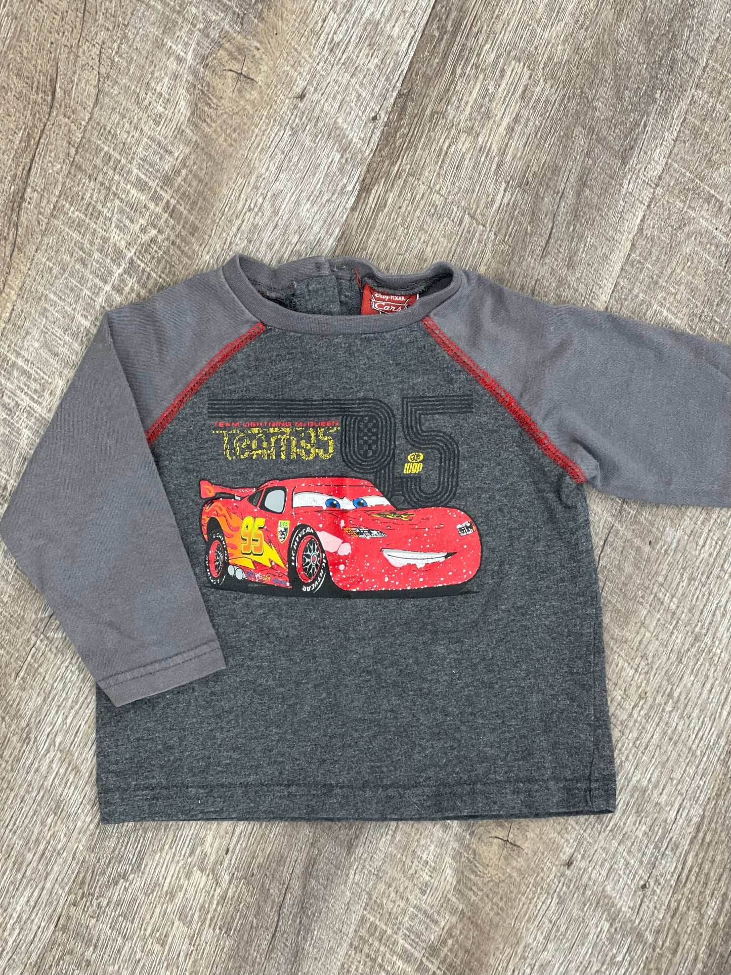 Chandail à manches longues « Team Lightning McQueen » Cars - 12-18m