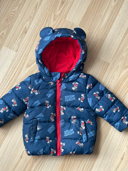 Manteau Mickey - 6-12 mois