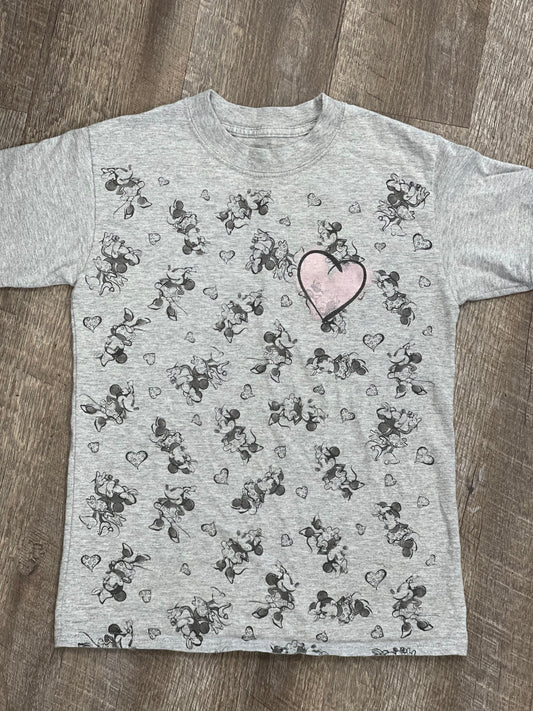 T-Shirt cœur rose Minnie - Medium (Adulte)