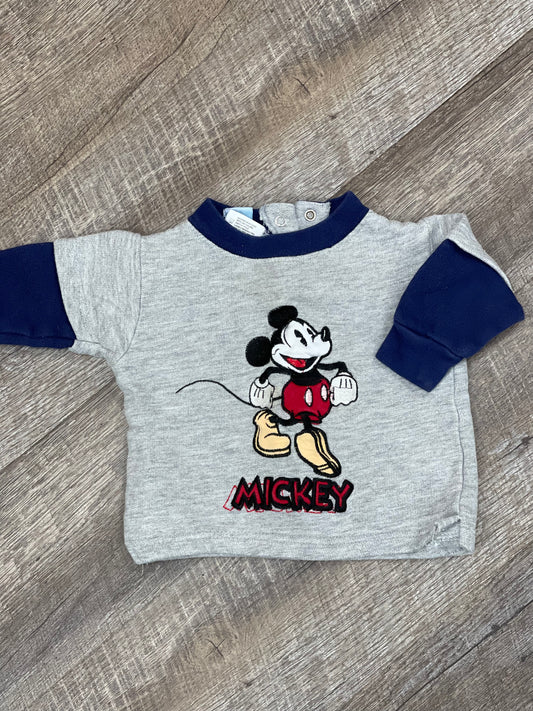 Chandail Brodé Mickey - 0-6m