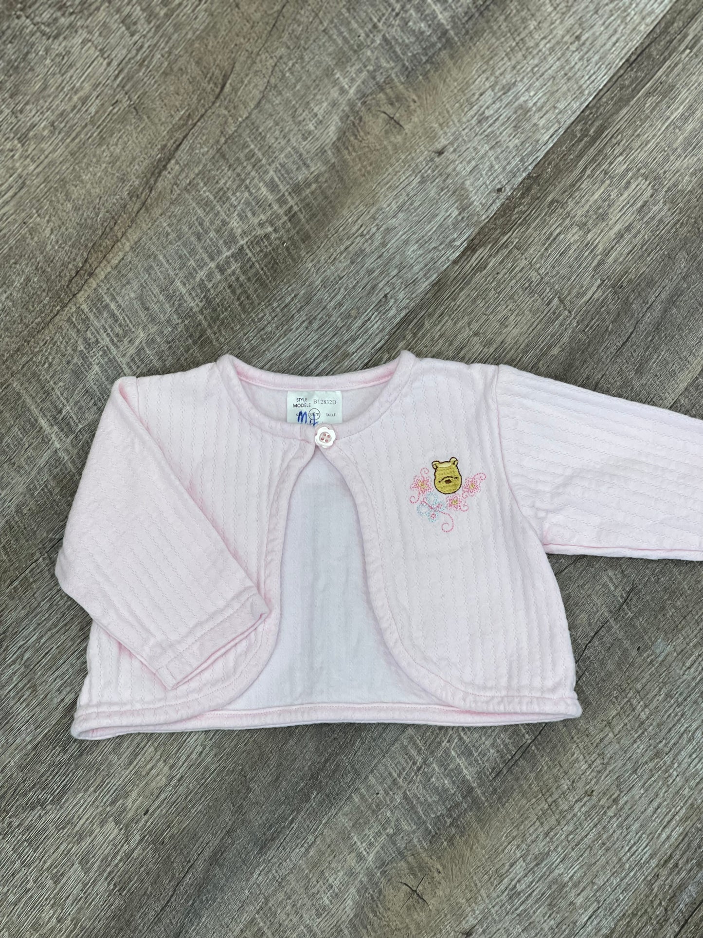 Cardigan 1 bouton Classic Pooh - 3-6m