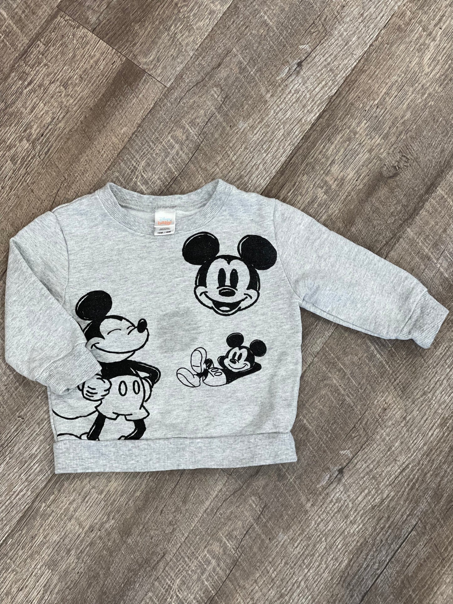 Chandail ouaté Mickey - 18m